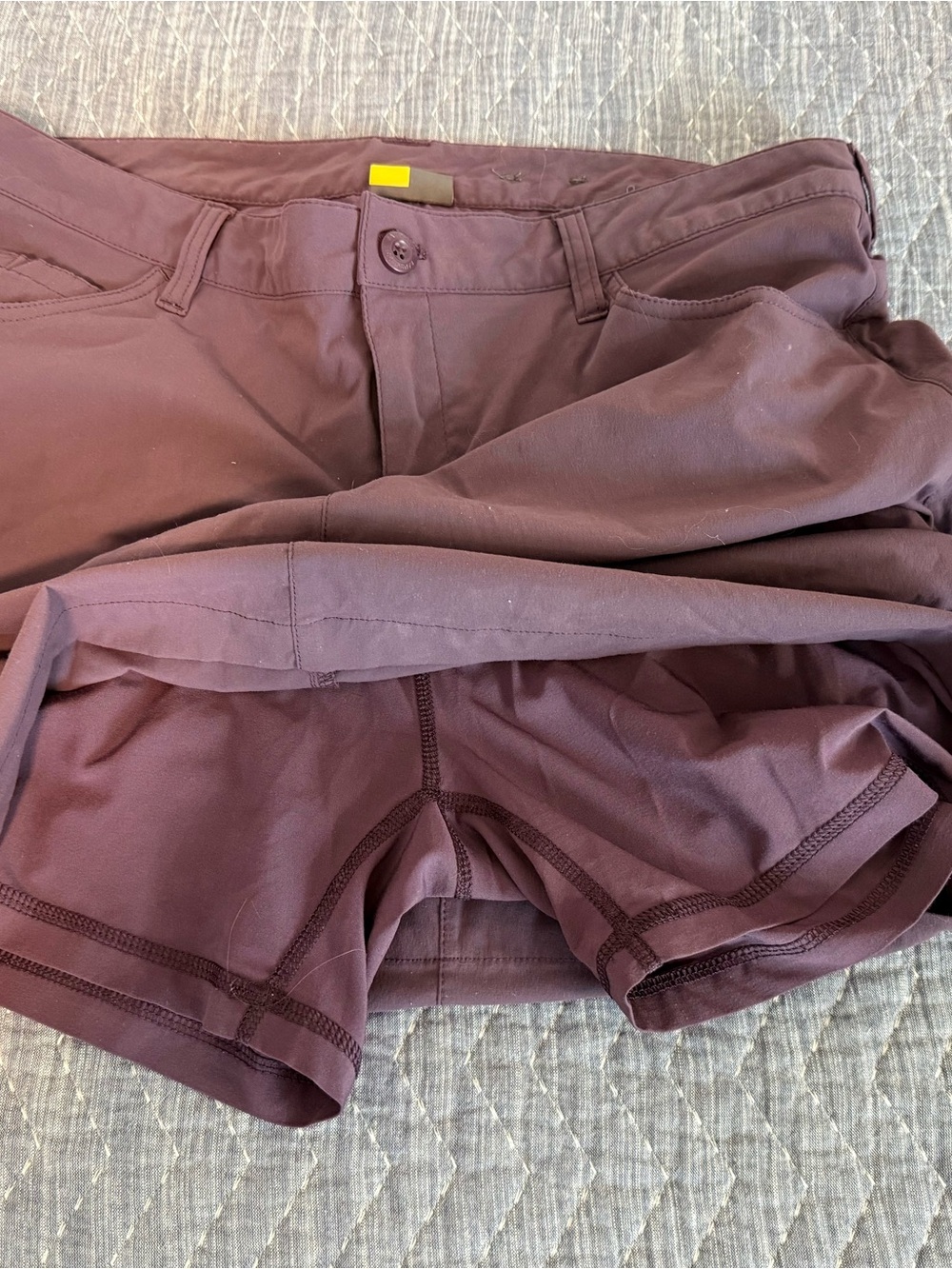 Two Eddie Bauer Women's Skorts in Plum and Gray - Size 10 - Picture 4 of 10